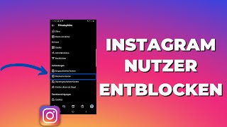 So einfach kannst du bei Instagram eine Blockierung aufheben NEU 2022 [upl. by Yrrehc]