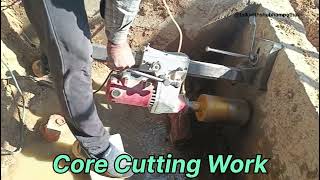 Concrete Core Cutting Work  Civil Engineering [upl. by Attenauq]