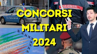 Prossimi CONCORSI MILITARI 2024🚀 [upl. by Airamasor]