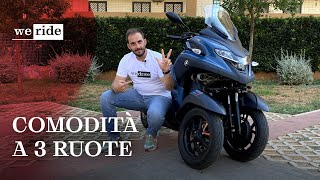 Yamaha Tricity 300 2024  🪖 Adesso non si cade più TEST RIDE [upl. by Rabma]