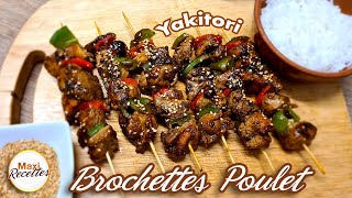 Brochettes de Poulet façon Yakitori Recette facile et rapide [upl. by Lamrouex23]