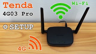 Tenda 4G03 Pro 4G Router WiFi • Unboxing installation configuration and test [upl. by Sualkin626]