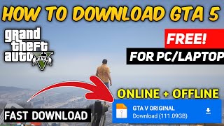 Download GTA 5 For Free In Your PCLaptop [upl. by Boeke]