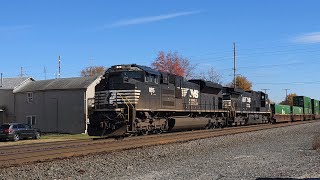 Norfolk Southern  Westbound Stack Train 27 Oct 24 [upl. by Ayerdna]