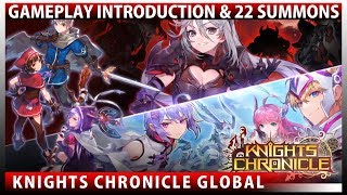 Knights Chronicle  Gameplay Introduction amp 22 Summons [upl. by Tybalt766]