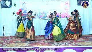 Namami namami song dance performance by students of sharada school kappagallu [upl. by Llertnod]