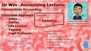 Lecture 04 Factoring of Accounts Receivable Receivable Financing Intermediate Accounting [upl. by Alakim278]