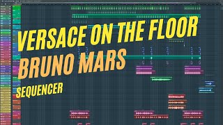 Versace on the Floor  Bruno Mars Backing Track Sequencer [upl. by Adnovad]