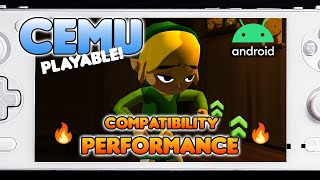 CEMU ANDROID BETA  PERFORMANCE IMPROVEMENTS 🔥PLAYABLE GAMES🔥GET APK HERE❕ [upl. by Wolpert]