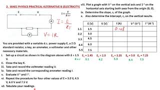 WAEC PHYSICS PRACTICAL ALTERNATIVE B 2024 ELECTRICITY MANIPULATION [upl. by Labors839]