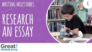 Can your kindergartner research and discuss a topic Milestones from GreatSchools [upl. by Adla560]