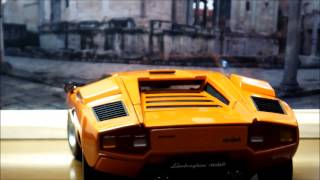 118 Kyosho Lamborghini Countach LP400 Orange Detail [upl. by Sokil]