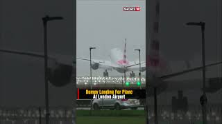 Watch Storm Gerrit In UK Forces Airplane To Have A Bumpy Landing At Heaththrow Airport  N18S [upl. by Llebasi69]