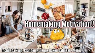 NEW HOMEMAKING  CLEAN WITH ME 2023  Real Life Cleaning Motivation  NEW Recipes [upl. by Loella]