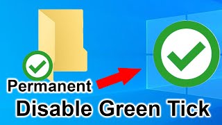 Windows 10  How to Disable green Green Check Marks on Icons and Folders [upl. by Care214]