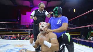 Emperador Azteca vs Arez CAMPEONATO WELTER INTERCONTONENTAL DE LA IWRG [upl. by Relyuhcs107]