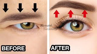 9mins Eyebrow Lift Exercise amp Massage Fix Droopy Eyelids Make Your Eyes Bigger Naturally [upl. by Dajma589]