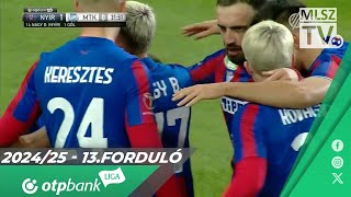 Nagy Dominik gólja a Nyíregyháza Spartacus FC – MTK Budapest mérkőzésen [upl. by Veronique]