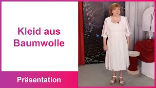 Ein Kleid aus Baumwolle und Tüll Stoffe kombinieren Präsentation Archiv [upl. by Acirtal573]