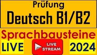 B1B2 Sprachbausteine  telc B2  DTB B2  B2 Grammatik  Live am 14052024 [upl. by Kuska]