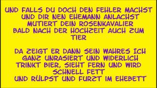 Die Ärzte  Männer sind Schweine Lyrics [upl. by Aizirk]