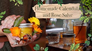 Crafting A Calendula and Rose Salve From Scratch [upl. by Felten855]