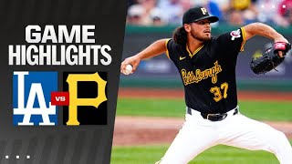 Dodgers vs Pirates Game Highlights 6424  MLB Highlights [upl. by Omer]