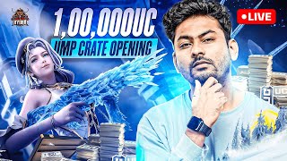 GLACIER UMP CRATE OPENING  MAXED OUT  BGMI LIVE RANK PUSH amp CUSTOM ROOMS [upl. by Aylmar]