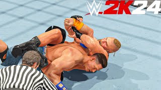 Brock Lesnar vs John Cena WWE 2K24 Gameplay wwe2k24 wwe2k23omg johncena [upl. by Haran]