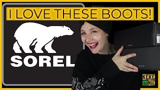 MY SOREL BOOTS ARE HERE Unboxing amp Review of WHITNEY SHORT LACE BOOTS  2018 Keke Mae [upl. by Jaime292]