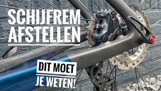 Lopen je schijfremmen aan bij een Racefiets Mountainbike amp Trekkingfiets Zo stel je ze af [upl. by Laurita]