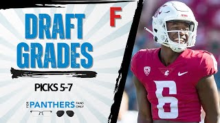 Grading The Carolina Panthers Draft Picks Rounds 57 [upl. by Maffei]