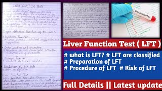 liver function test  LFT  liver function test  procedure Preparation [upl. by Nyledaj]