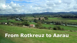 From Rotkreuz to Aarau S 26 railway [upl. by Ahterahs744]