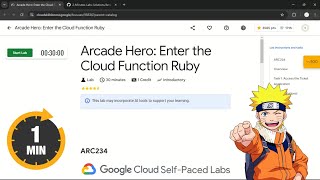 Arcade Hero Enter the Cloud Function Ruby  qwiklabs  ARC234 [upl. by Drarrej592]