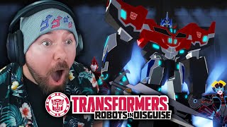 AWAY TEAM GETS TO WORK FIRST TIME WATCHING  Transformers Robots in Disguise S2 Episode 11 REACTION [upl. by Ydnak703]