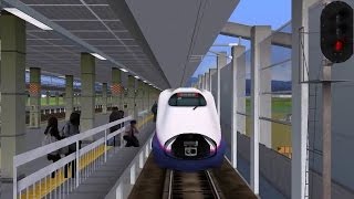 【Railsim】リアルに再現！山形新幹線 つばさ 山形～郡山 前面展望 E3系2000番台 [upl. by Anneyehc863]