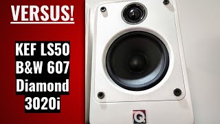 Q Acoustics Concept 20 Review amp Sound Test  vs 3020i vs Kef LS50 vs BampW 607 vs Wharfedale Diamond [upl. by Atikel]