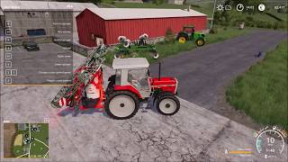 Farming Simulator 19 How to spray with Kuhn Deltis 1302 [upl. by Joappa310]