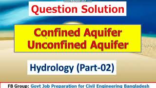 HydrologyPart02Confined AquiferUnconfined AquiferCivil Govt Job Preparation BDBangla Lecture [upl. by Bray]