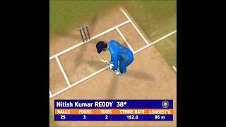 😱 Nitish Kumar Reddy scored the first half century shorts ytshorts cricket rc24 cricketvideo [upl. by Felike]