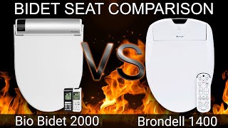 Bio Bidet BB2000 Bliss Vs Brondell Swash 1400 Bidet Toilet Seat Comparison  BidetKingcom [upl. by Asiluy257]