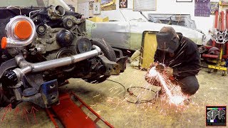 Welding on a Wastegate  Fabricating a Custom Turbo Downpipe  LS Swap S10 Update [upl. by Aknahs]