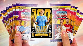 HUNTING for ERLING HAALAND UNBEATABLE  Topps MATCH ATTAX 202324  15 Packs [upl. by Pricilla509]