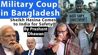 Military Takeover in Bangladesh  Sheikh Hasina Comes to India for Safety  Bad News for India [upl. by Zingg81]