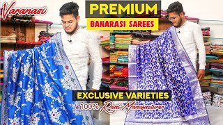 Pure Banarasi Silk Saree With Price  100 Original Weavers  Direct From Banaras Factory  Varanasi [upl. by Ninette263]