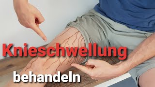 Knieschwellung  super Übung amp Lymphdrainage [upl. by Joya]