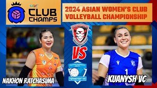 KUANYSH VC vs NAKHON RATCHASIMA  2024 ASIAN WOMENS VOLLEYBALL CHAMPIONSHIP  LIVE SCORES [upl. by Getter584]