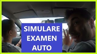 Simulare examen auto la scoala de soferi cu instructorul auto [upl. by Aitsirhc]