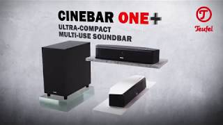 Cinebar One – Teufel’s smallest HDMI soundbar  with optional wireless subwoofer [upl. by Yendahc]